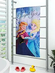 Athom Living Disney Anna & Elsa 350 GSM 100% Cotton Kids Bath Towel 60x120 cm