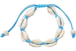 Egurs Hawaiian Style Armband Natürliche Muschel Handgewebte Verstellbare Fußkette Meer Strand Ferien