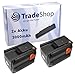 Produktbild 2x Hochleistungs Li-Ion Akku 18V / 3000mAh ersetzt Gardena 8835-U 8835U 8835-20 8839 8839-20 883520 883920 für Gardena 8841 Gardena Akku-Kettensäge CST 2018-Li CST2018Li Turbotrimmer AccuCut 400 Li AccuCut400