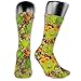 Produktbild HiExotic Str¨¹mpfe Breathable Classic Warmer Tube Leg Stockings Cartoon Mushrooms Exotic Psychedelic Print Compression High Tube Thigh Boot Stockings Knee High Women Girl