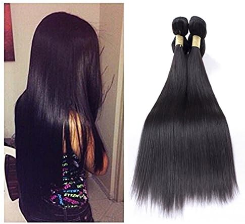 Unprocessed Peruvian Hair Extensions 100% Human Remy Virgin Hair Silky Straight Hair Weaving 100g Per Pack Natural Color 1B 8"-28"