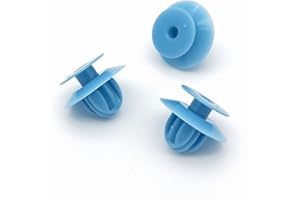 VVO Fasteners- Blue Plastic Front Wheel Arch Flare & Trim Moulding Clips for Mitsubishi Eclipse Cross, L200, Pajero/Shogun, (Pack of 10)