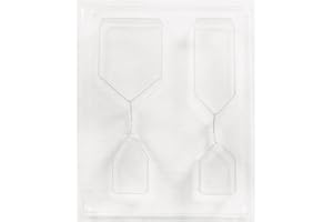 RAYHER HOBBY 36058000 Gießform 4 Häuser, Pet, Beton Gießformen, ideal zum Ausgießen mit Kreativ-Beton, Raysin-Gießpulver, Wachs, Transparent, Seife, 5,5 - 10,5 cm, Tiefe 3 cm