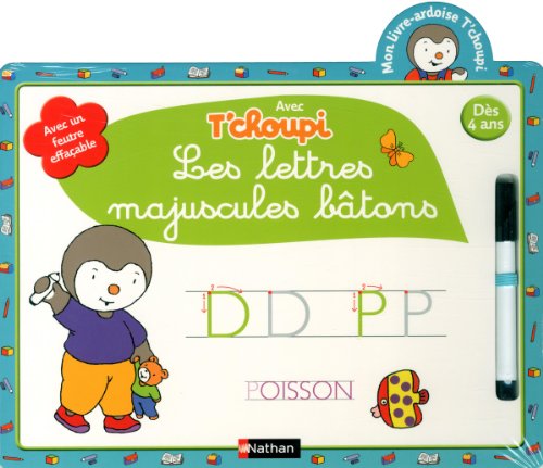 Download Mon livre-ardoise T'choupi Les lettres majuscules bâtons Download Mon livre-ardoise T'choupi Les lettres majuscules bâtons