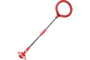 LAPONO Palla per Caviglia che Salta Piede Saltare La Palle Lampeggiante Jumping Anello Luce Colorata che Lampeggia Ruota che Rimbalza Giocattolo Skipit Fitness Giochi per Bambini e Adulti（rosso）