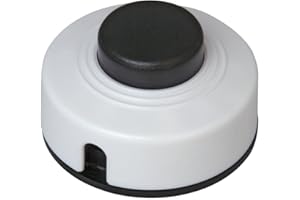 Kopp 191801088 przełącznik nożny, 1-biegunowy, 250 V, 2 A, czarno-biały