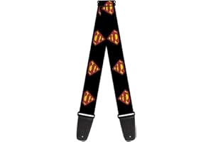 Buckle-down Sangle de guitare 34-60" Superman Shield Black