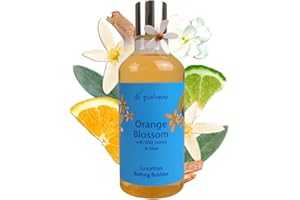 Di Palomo Orange Blossom & Honey Luxury Bathing Bubbles 300ml. Foaming Bubble Bath. Luxury Shower Gel & Body Wash with Nourishing Skin Care. Bath Foam Gifts for Her. Relaxation Gifts for Women.
