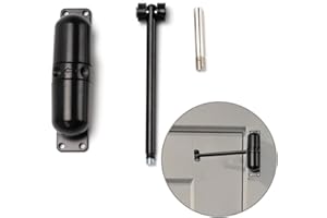 AyeVision Spring Door Closer Black Automatic Sensor Door Automatically Close Heavy Duty Auto Stainless Steel Door Stop