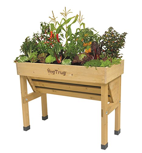VegTrug VTWHSN0381 Pflanzentrog, 1 m, Naturholz - 2