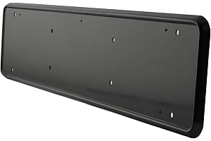 STREETWIZE ACCESSORIES Streetwize - Black Plastic - Number Plate Surround - Shock Absorbing - Ideal For: Cars, Vans, 4x4's and Lorries