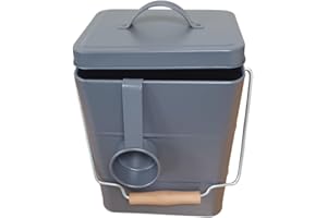 Easy Shopping® 5L Metal Container Box With Lid and Spoon - Food Storage Tin for Pet Dog Cat Birds