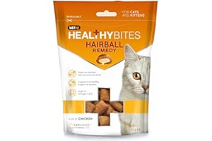MARK AND CHAPPELL LTD Healthy Bites Hairball Remedy 3x65g Packets Total 195g - For Cats & Kttens Helps to Prevent and Remove Hairballs