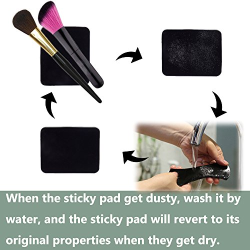 [10 Pack]Fixate Gel Pads, IHUIXINHE Anti-Dérapant Gel Pads Support Téléphone Voiture en Silicone Antidérapant Tableau de Bord Voiture Coussin de Cellules Anti-Glisse Gel Fixateur pour Tout Mobile, Smartphone, GPS ou Tablette (Carré)