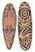 Produktbild Interlifestyle 2 er Set Deko Surfboard Maori Tribal 60cm im Tiki Hawaii Style zum Aufhängen Surfbrett