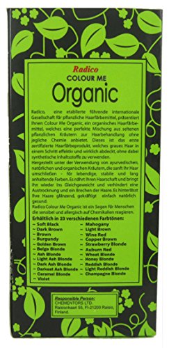 Radico Colour Me Organic Pflanzenhaarfarbe Leichtes Aschblond (bio, vegan, Naturkosmetik) LeichtesAsch - 4