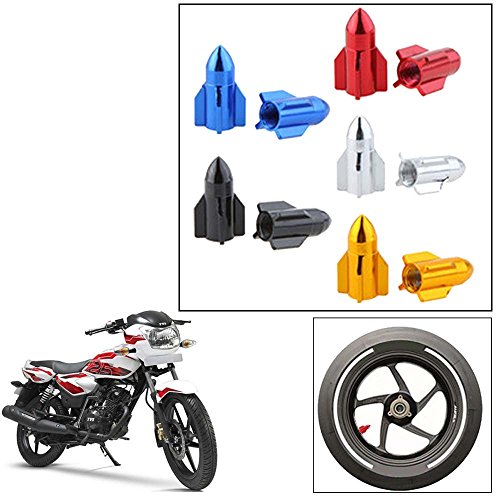 Vheelocityin Bullet Shape Multicolor Tyre Valve Cap (set of 2) For Tvs Phoenix 125 RS.99 (34.00% Off) - Amazon
