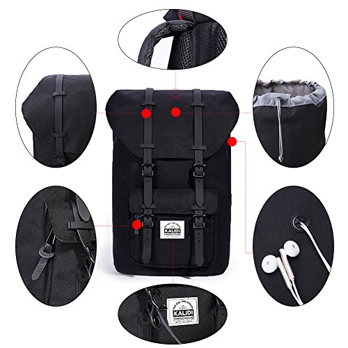 KALIDI 17 Zoll Laptop Rucksack Backpack Schulrucksack f  r bis zu 15 6 Zoll Laptop Notebook Computer Arbeit Campus Studenten Outdoor Reisen Wandern mi