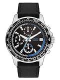 s.Oliver Herren Multi Zifferblatt Quarz Uhr mit Leder Armband SO-3488-LM