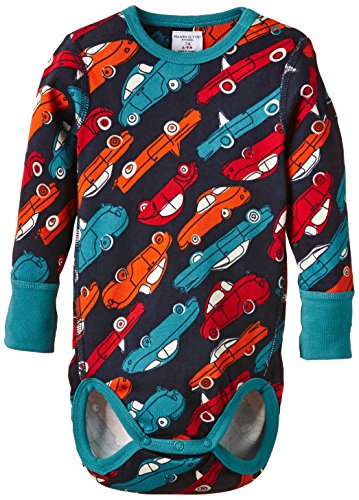 Polarn O. Pyret Baby-Boys 60277287 Ahlstrom Bodysuit, Blue (Dark Ink), 1-1.5 Years