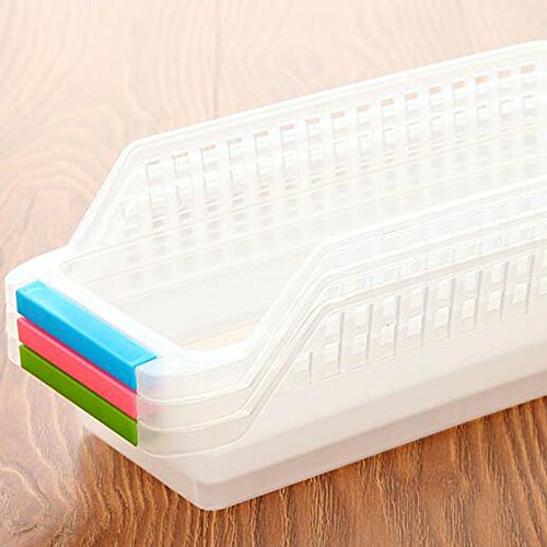 Kicode Kühlschrank Space Saver Organizer Kunststoff Gefrierschrank Regal Home Küche Kühlschrank Storage Rack Regal Schublade Korb Haushalt Werkzeuge