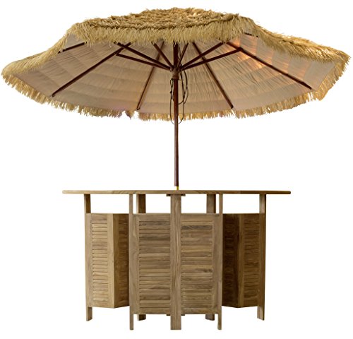 Original Teakholz Gartenmöbelset 5tlg, Farbe natur, Teakholzbar mit