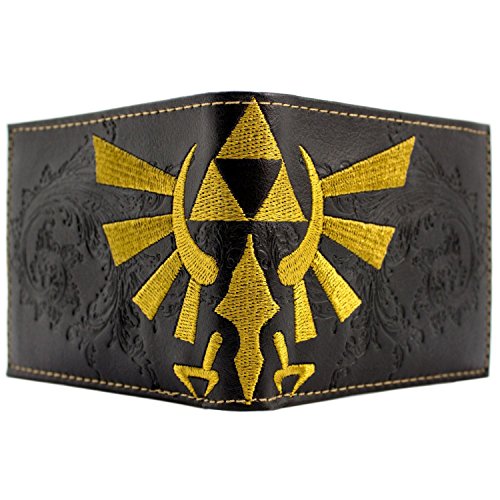 Preisvergleich Produktbild Nintendo Zelda Geprägte Triforce Schwarz Portemonnaie Geldbörse