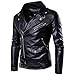 Produktbild Kunstleder Jacke Herren Motorradjacke ,AKAUFENG Jacke PU leder Mantel Herren