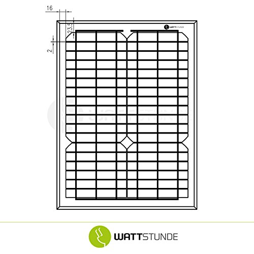 20W Solarmodul MONO 12V Solarpanel mit hohem Wirkungsgrad - 2
