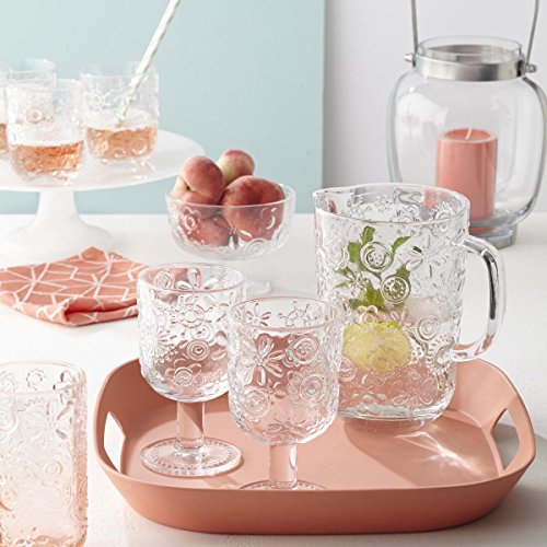 Leonardo 037799 Glas Krug Fiorita 1,2 L, klar - 2