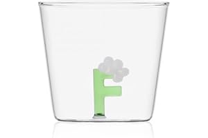 Ichendorf Bicchiere Collezione Greenwood Alfabeto Fiorito Lettera F