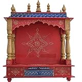 Jodhpur Handicrafts Home Temple/ Wooden Temple/ Pooja Mandir / Mandir / Mandap Jord712 With Bulb Inside