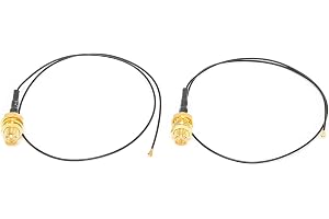 4 Till RP-SMA Honkabel, 2 St 4 RP-SMA Rundstrålande Kabel för M.2 WiFi Extern Bluetooth-antenn