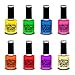 Paint Glow - Glow in the Dark Nagellack - UV Nail Varnish Bright Neon Nail Polish - Nageldesign - Farblack leuchtet im UV-Licht / Schwarzlicht - Nagelstudio-Sets - Unterlack - Disco/ Party leuchten (Pink)