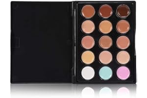 ‎FILFEEL Professioneller Make-up Concealer, 15 Farben-Gesichts-Augen-Concealer-Creme-Konturn-Make-uppalette(#1)