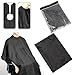 Accessotech Professional 145x120cm Salon Hair Cut Hairdressing Barbers Cape Black Gown