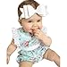 Produktbild Outfits Sets Kind Janly 0-24 Monate Mädchen Lace Floral Strampler Bodysuit Overall (12-18 Monate, Grün)