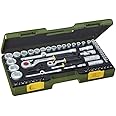 Proxxon 23286 Socket Set, 0 V, Multi-Colour, 1/4-1/2-Inch, Set of 65 Piece