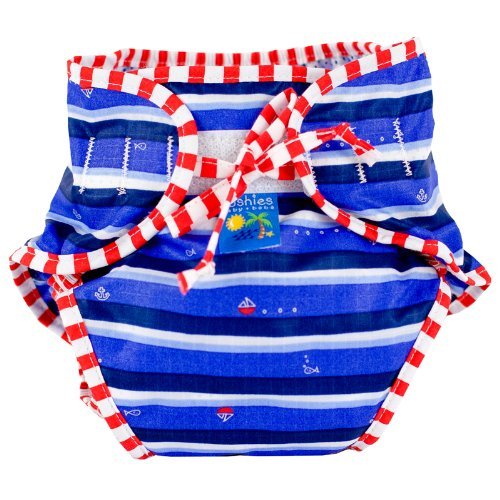 Kushies Swim Diaper, Blue Ahoy Print, X-Large Color: Blue Ahoy Print Size: X-Large