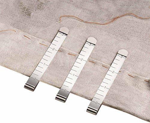 HEM CLIPS 6 Ruled that Slide Over the Fabric While Sewing and Stitching. Helps Hold and Measure While Hemming. Also comes in Set of 12, 18 and 24.