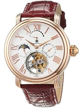 Constantin Durmont Herren-Armbanduhr Tourbillon Elation Analog Handaufzug Leder CD-ELAT-PWR-DN-DT-LT-RGRG-WH