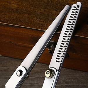 OULII 2pcs Barber Scissor Hair Cutting Set Hair Cutting Thinning Scissors Shears Hairdressing Set - Image 8
