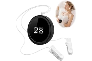 Vagusnervstimulator, HOVCEH vagusnervstimuleringsenhet med öronklämmor, 3 lägen låg pulsström vagus nervstimulator för att förbättra djup sömn, minskar ångest, lindrar trötthet