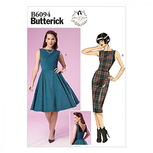 Butterick pPatron de couture facile pour femme Patron 6094 Robes de style vintage avec détails au dos