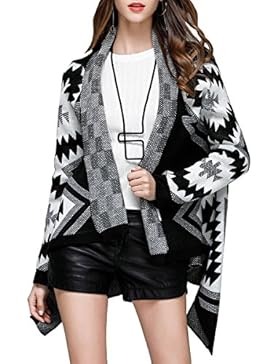 ELLAZHU Donna Cardigan A Maglia Stampato Alla Moda Con Colletto Rovesciato Per Autunno YY13