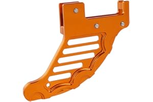 NICECNC Arancione Protezione della disco del freno posteriore Compatible with KTM EXC XC XCW XCF XCFW EXCF SX SXF 125 200 250 300 350 400 450 500 505 530 2004-2022