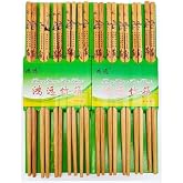 Coverzone Bambu Organik Chopstick Yemek &Ccedil;ubuğu Haşi 10 &Ccedil;ift Uzak Doğu Japon Tip