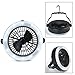 Produktbild Odoland Ventilator LED Laterne, 2-in-1 Fan Camping Lampe tragbare Ventilator Camping Laterne Zeltlampe Campinglampe mit 12 LED für Outdoor Wandern Camping Garten