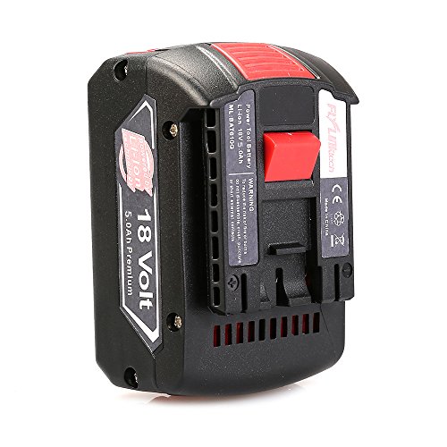 Flylinktech Bosch Ersatz Akku BAT610G 18-Volt Lithium-Ionen-Akku Batterie für Bosch BAT620, BAT621, BAT 622 Bat609 Bat618 DDB181-02 (5.0Ah) - 4