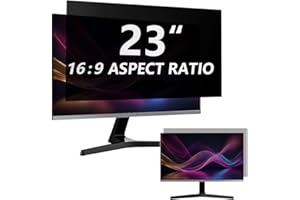 DABERNUR 23 Zoll Sichtschutzfilter kompatibel mit 16:9 Breitbild-Display - Monitor, Desktop-PC, Computer, Anti-Spionage/einfache Installation/blendfrei/blockierendes blaues Licht
